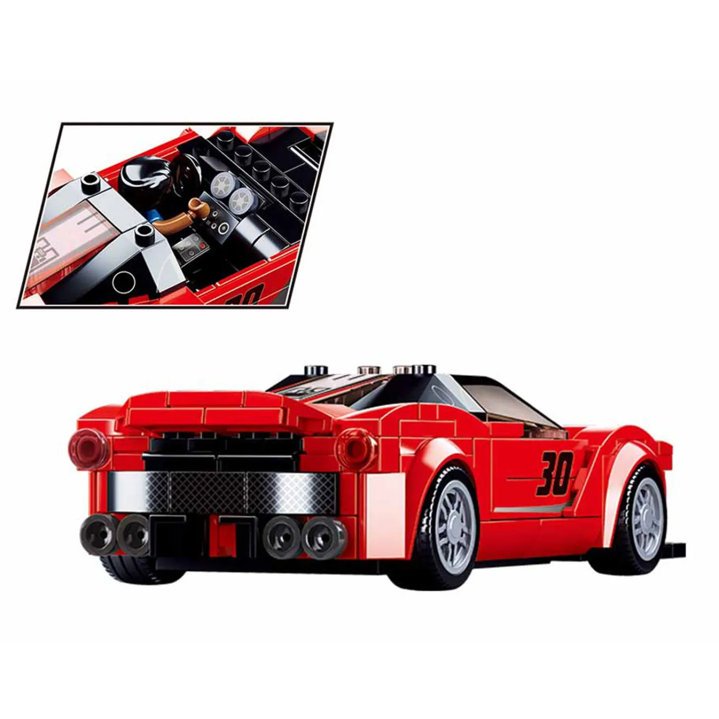 Sluban Italiaanse Supercar Rood - 262dlg.