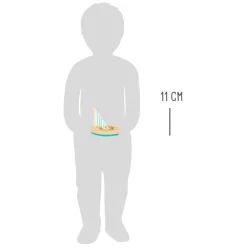 Small Foot - Badspeelgoed Houten Zeilboten, Set van 3