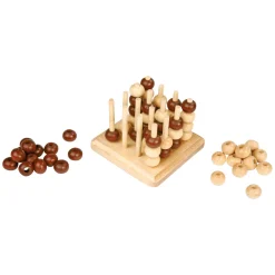 Small Foot - Foor n a Row 3D Houten Strategiespel