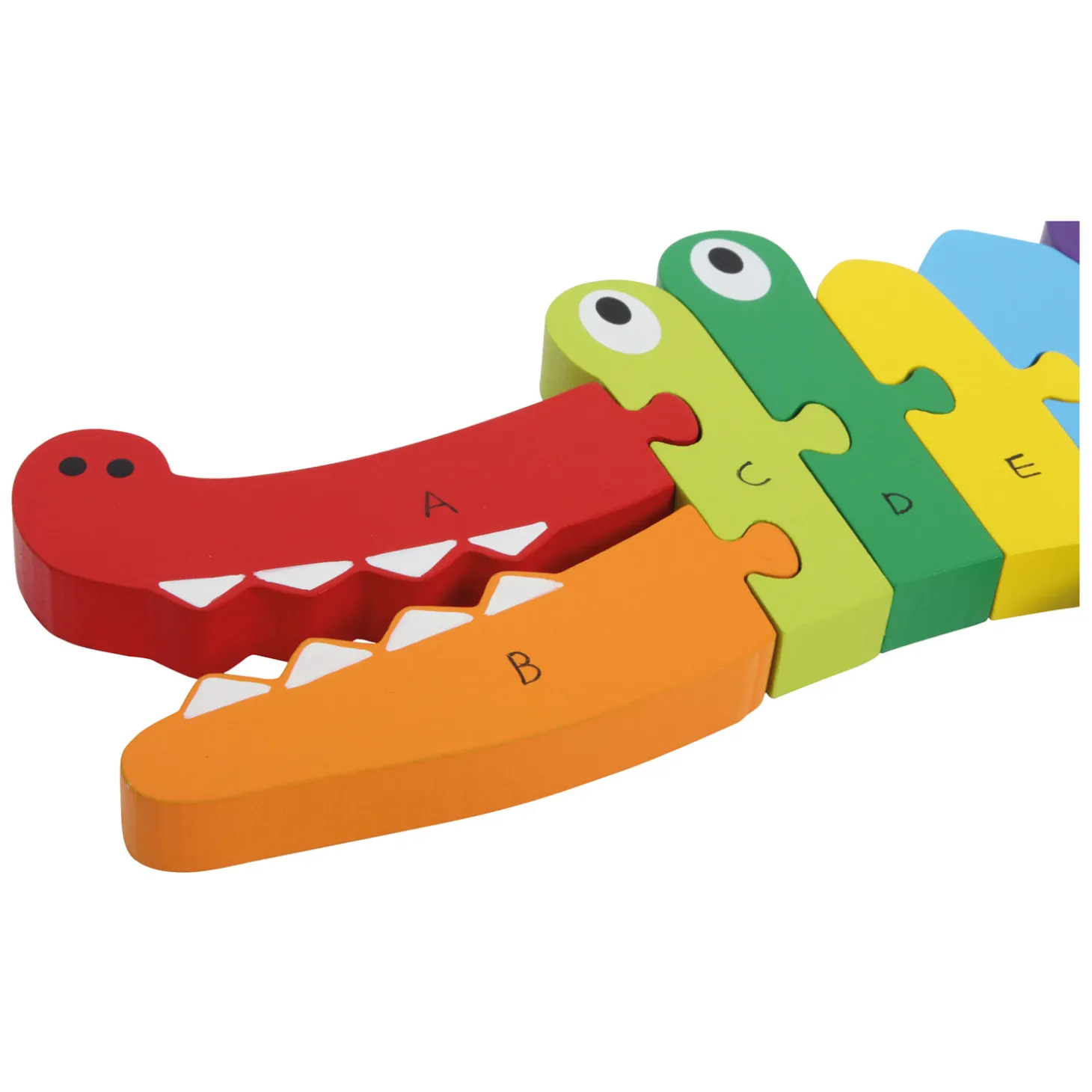 Small Foot - Houten ABC Krokodil Puzzel, 26dlg.