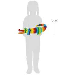 Small Foot - Houten ABC Krokodil Puzzel, 26dlg.
