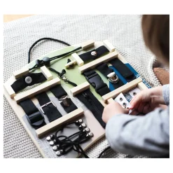 Small Foot - Houten Activiteitenbord Vergrendelingen en Verbindingen