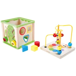 Small Foot - Houten Activiteiten Motoriek Spiraal 5in1