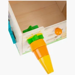 Small Foot - Houten Activiteitenkubus en Motoriekspiraal Konijn