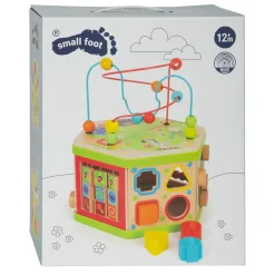 Small Foot - Houten Activitetenkubus met Motoriekspiraal Safari