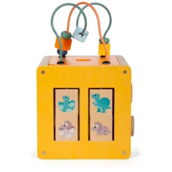 Small Foot - Houten Activiteitenkubus Motoriekspiraal Dino