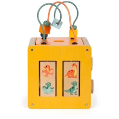 Small Foot - Houten Activiteitenkubus Motoriekspiraal Dino