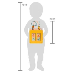 Small Foot - Houten Activiteitenkubus Motoriekspiraal Dino