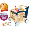 Small Foot  -  Houten Activiteiten Loopwagen Walvis