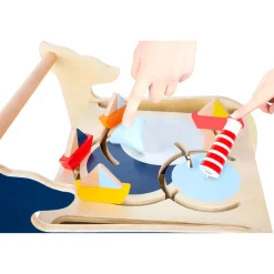 Small Foot  -  Houten Activiteiten Loopwagen Walvis