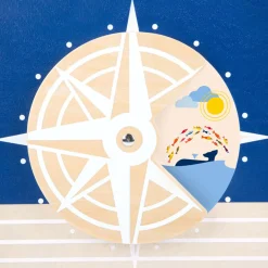 Small Foot  -  Houten Activiteiten Loopwagen Walvis