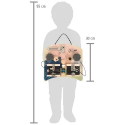 Small Foot - Houten Activiteitenbord Rotatie en Sloten