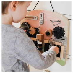 Small Foot - Houten Activiteitenbord Rotatie en Sloten