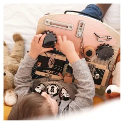 Small Foot - Houten Activiteitenbord Rotatie en Sloten