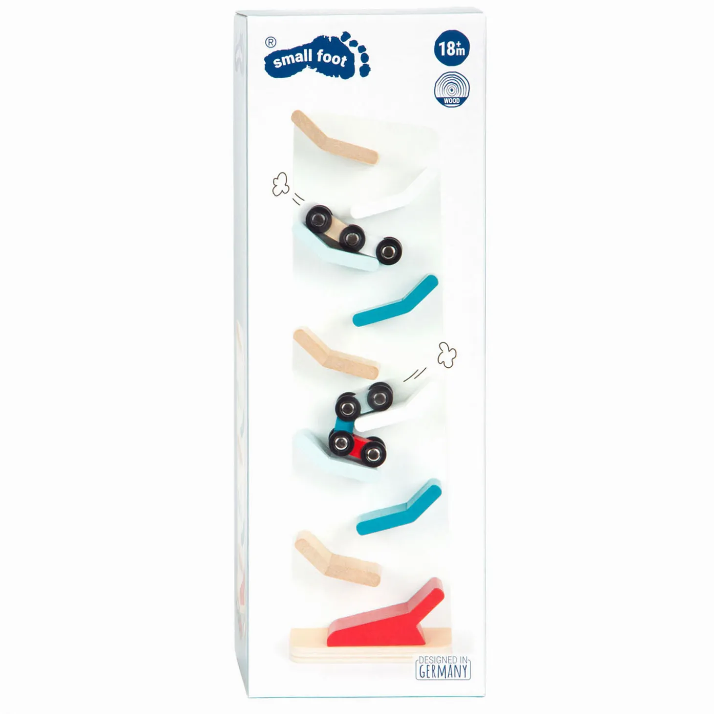 Small Foot - Houten Autobaan Toren met Auto's, 3dlg.