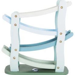 Small Foot  -  Houten Autobaan Blauw met 4 Auto's