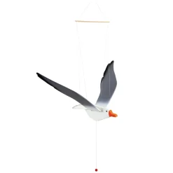 Small Foot - Houten Baby Mobiel Zwevende Zeemeeuw met Bewegende Vleugels