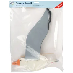 Small Foot - Houten Baby Mobiel Zwevende Zeemeeuw met Bewegende Vleugels