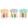 Small Foot - Houten Baby Ratel Pastel, 3st.