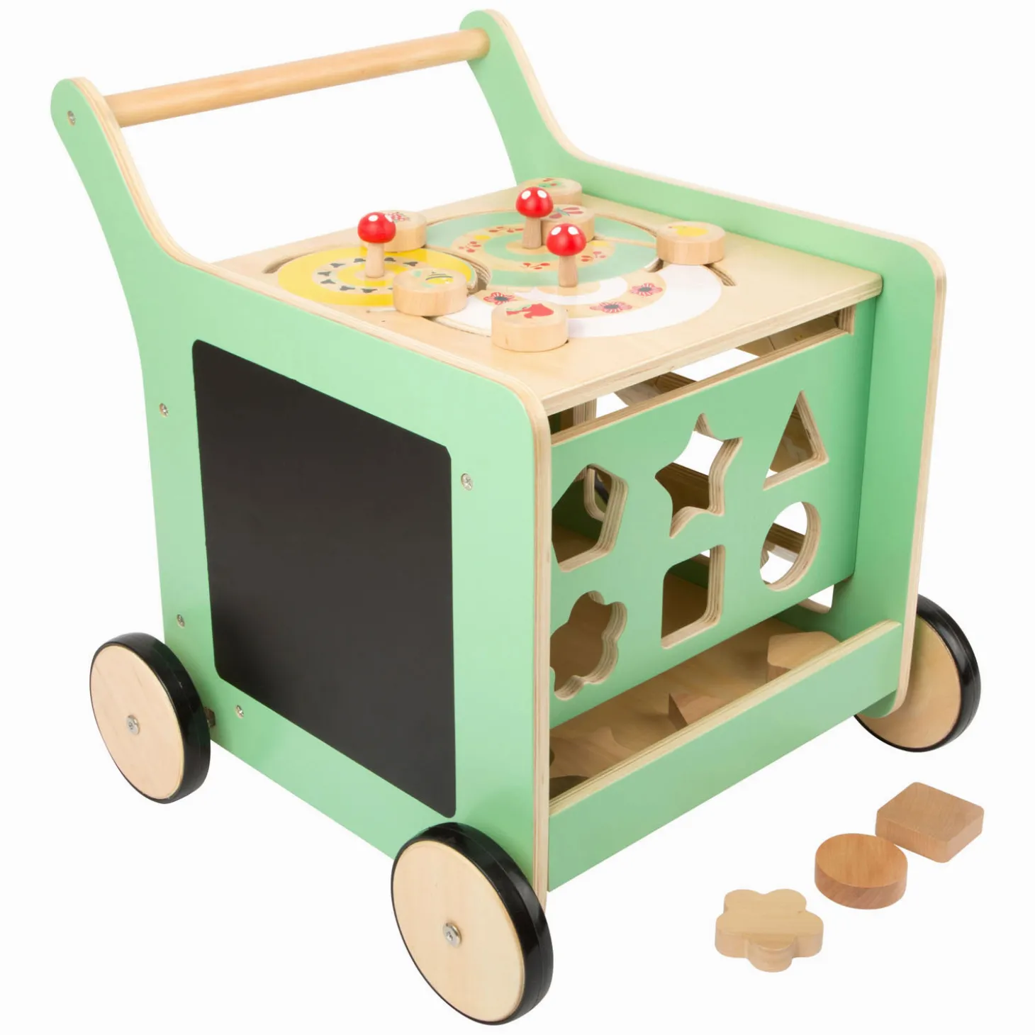 Small Foot - Houten Baby Walker Loopwagen Activiteitencentrum