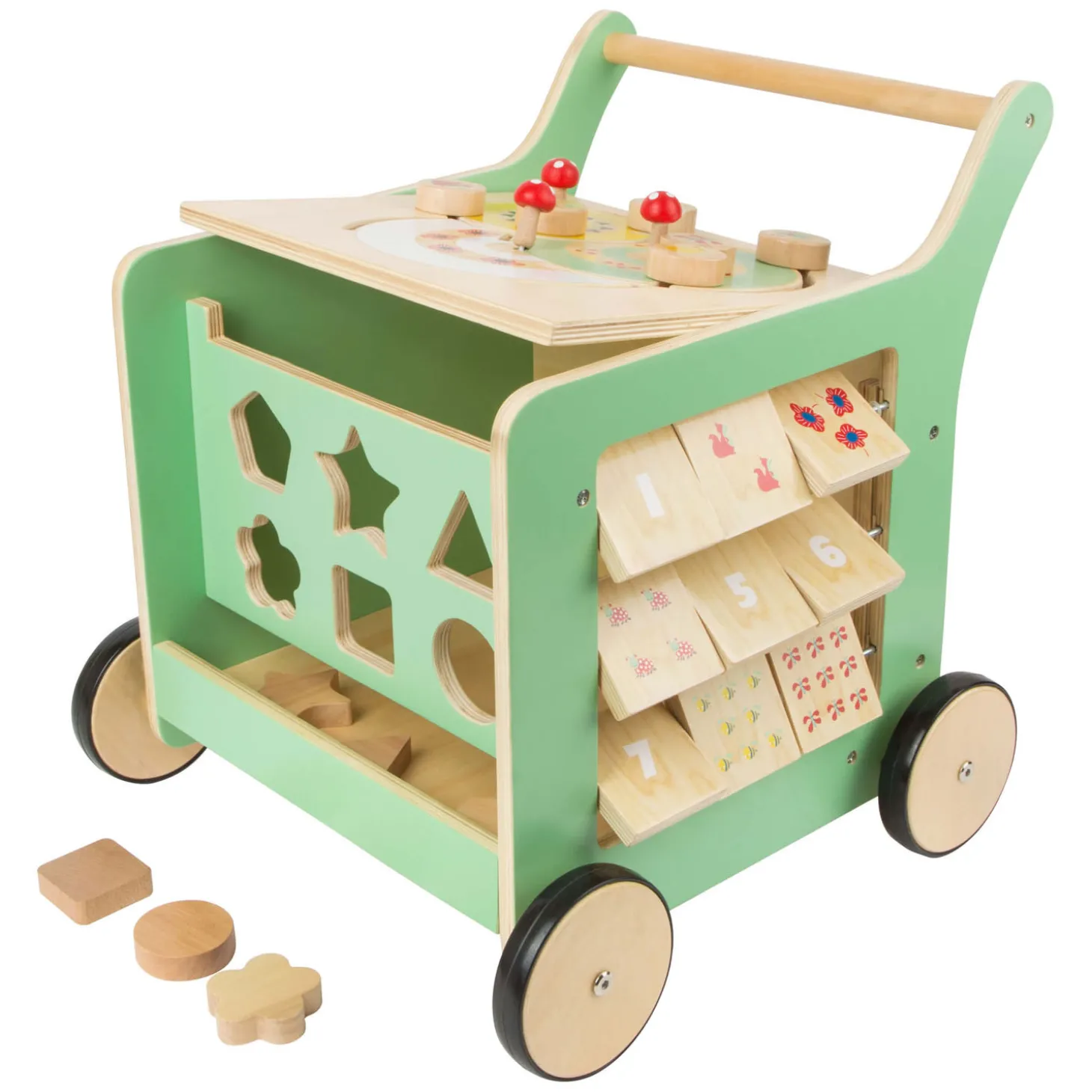 Small Foot - Houten Baby Walker Loopwagen Activiteitencentrum