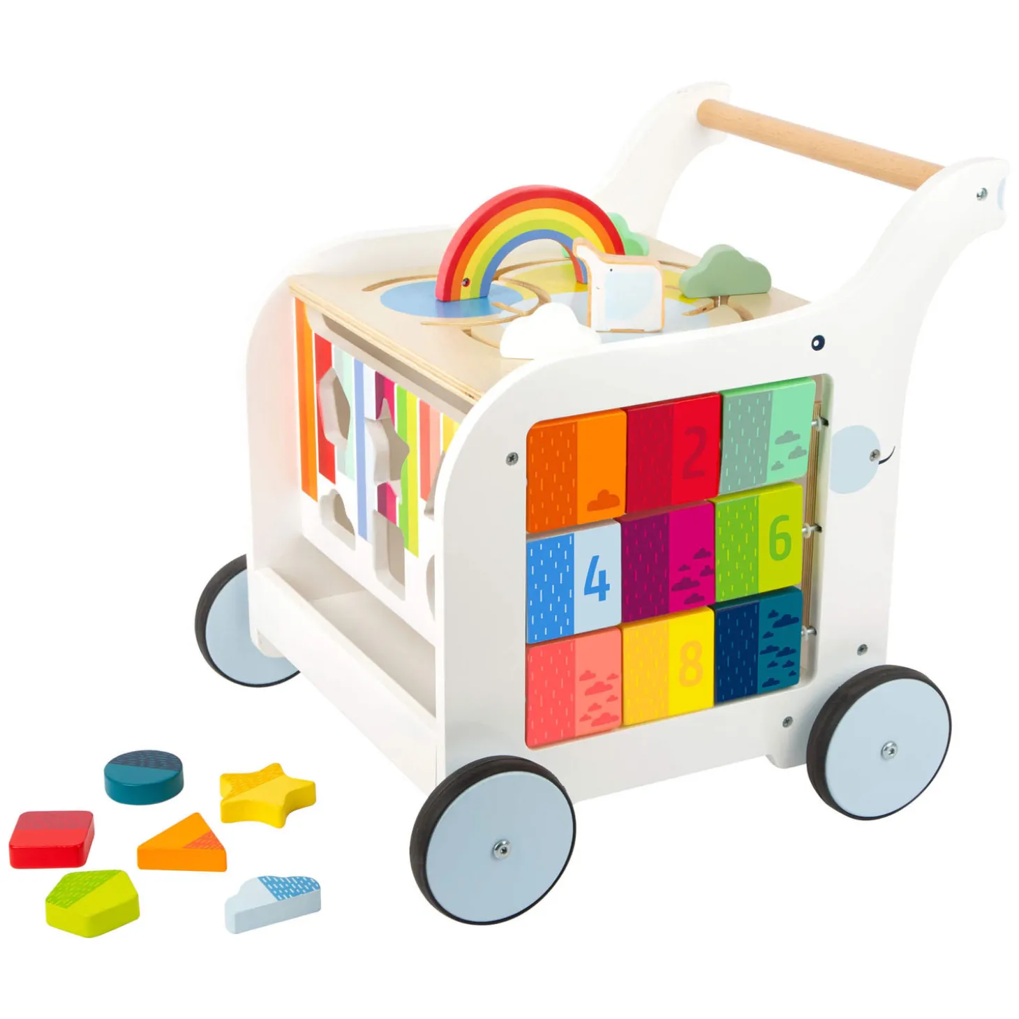 Small Foot - Houten Baby Walker Loopwagen Bloemen