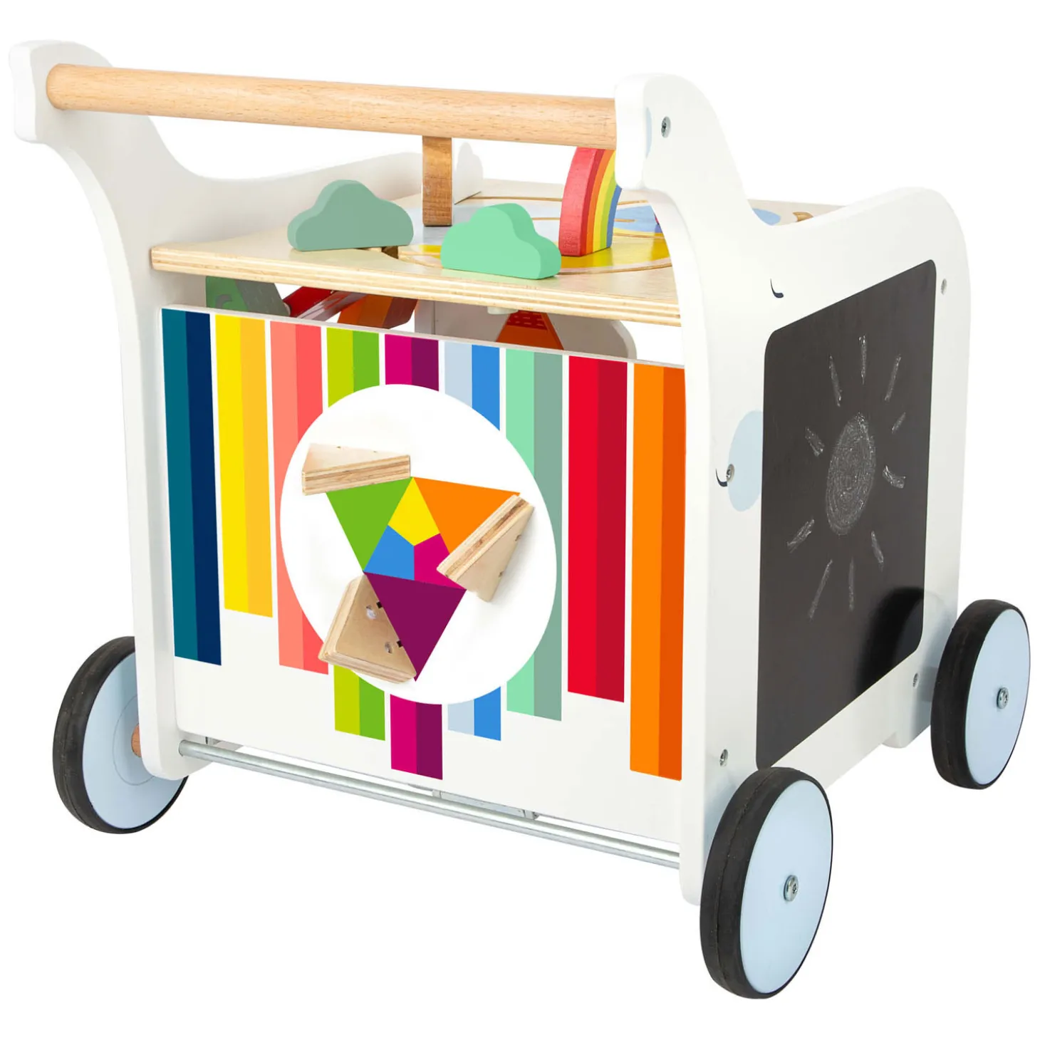 Small Foot - Houten Baby Walker Loopwagen Bloemen