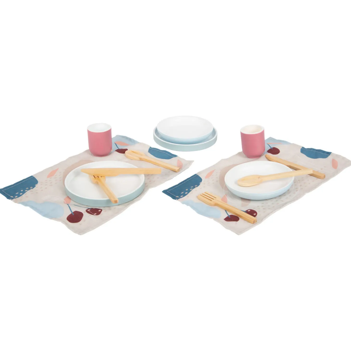 Small Foot - Houten Bestekset met Placemats, 18dlg.