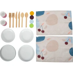 Small Foot - Houten Bestekset met Placemats, 18dlg.