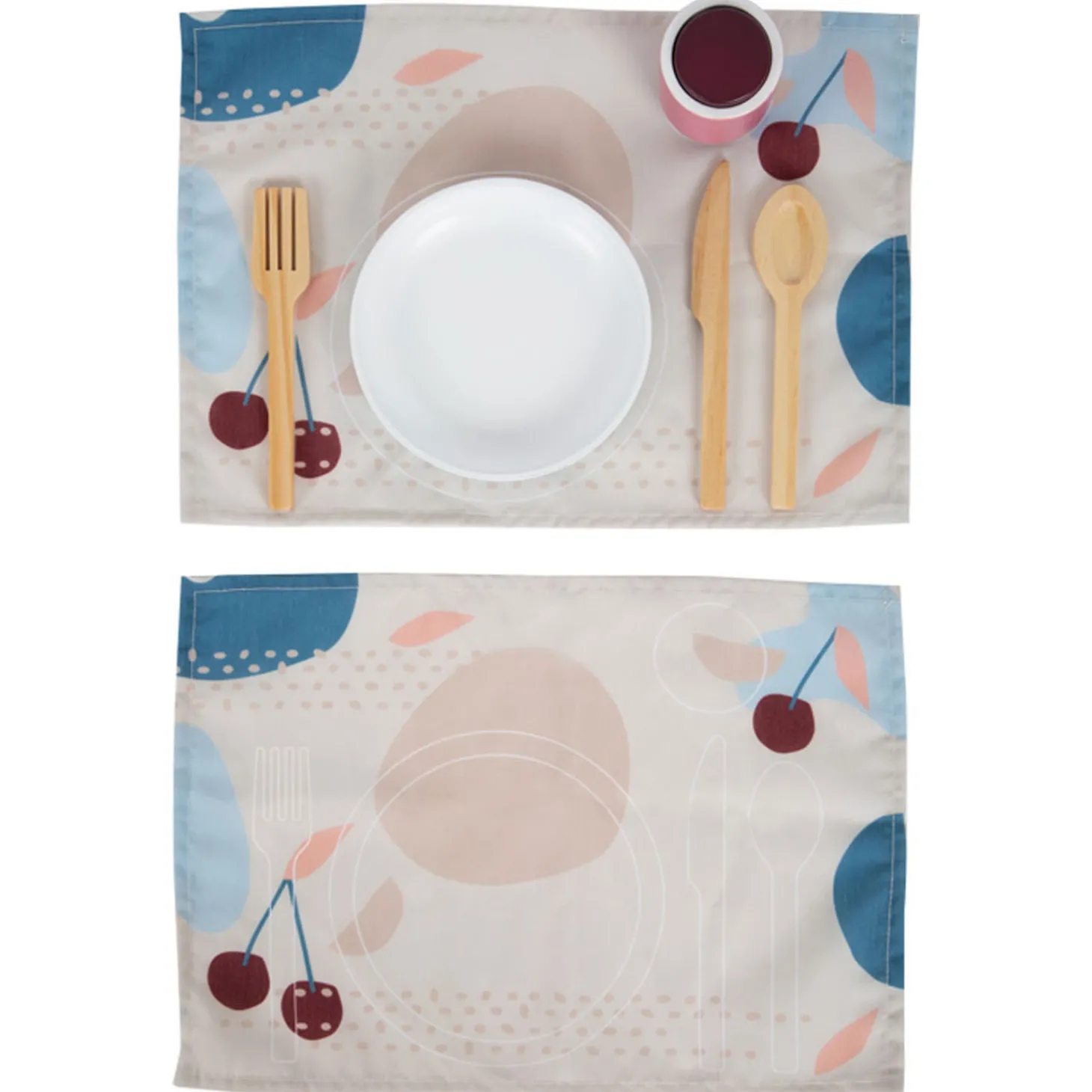 Small Foot - Houten Bestekset met Placemats, 18dlg.