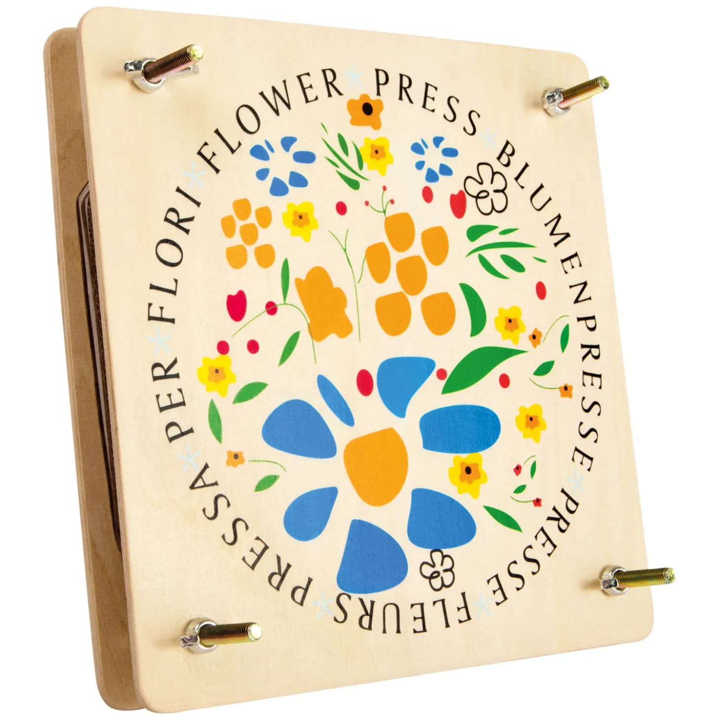 Small Foot - Houten Bloemenpers, 18x18cm