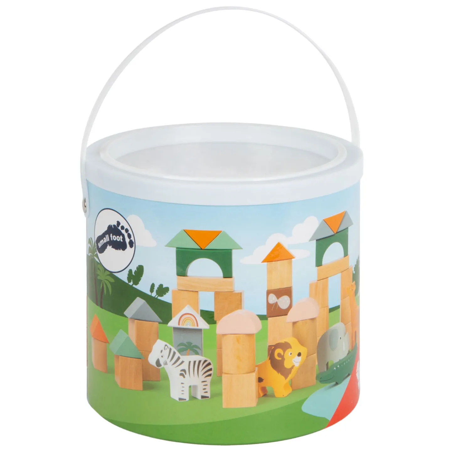 Small Foot - Houten Bouwblokken Safari, 50dlg.