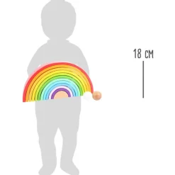 Small Foot  -  Houten Bouwblokken Regenboog XL, 14dlg.