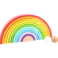 Small Foot  -  Houten Bouwblokken Regenboog XL, 14dlg.