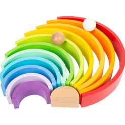 Small Foot  -  Houten Bouwblokken Regenboog XL, 14dlg.