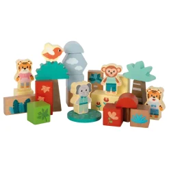 Small Foot - Houten Bouwblokken Jungle Friends FSC - 50dlg.