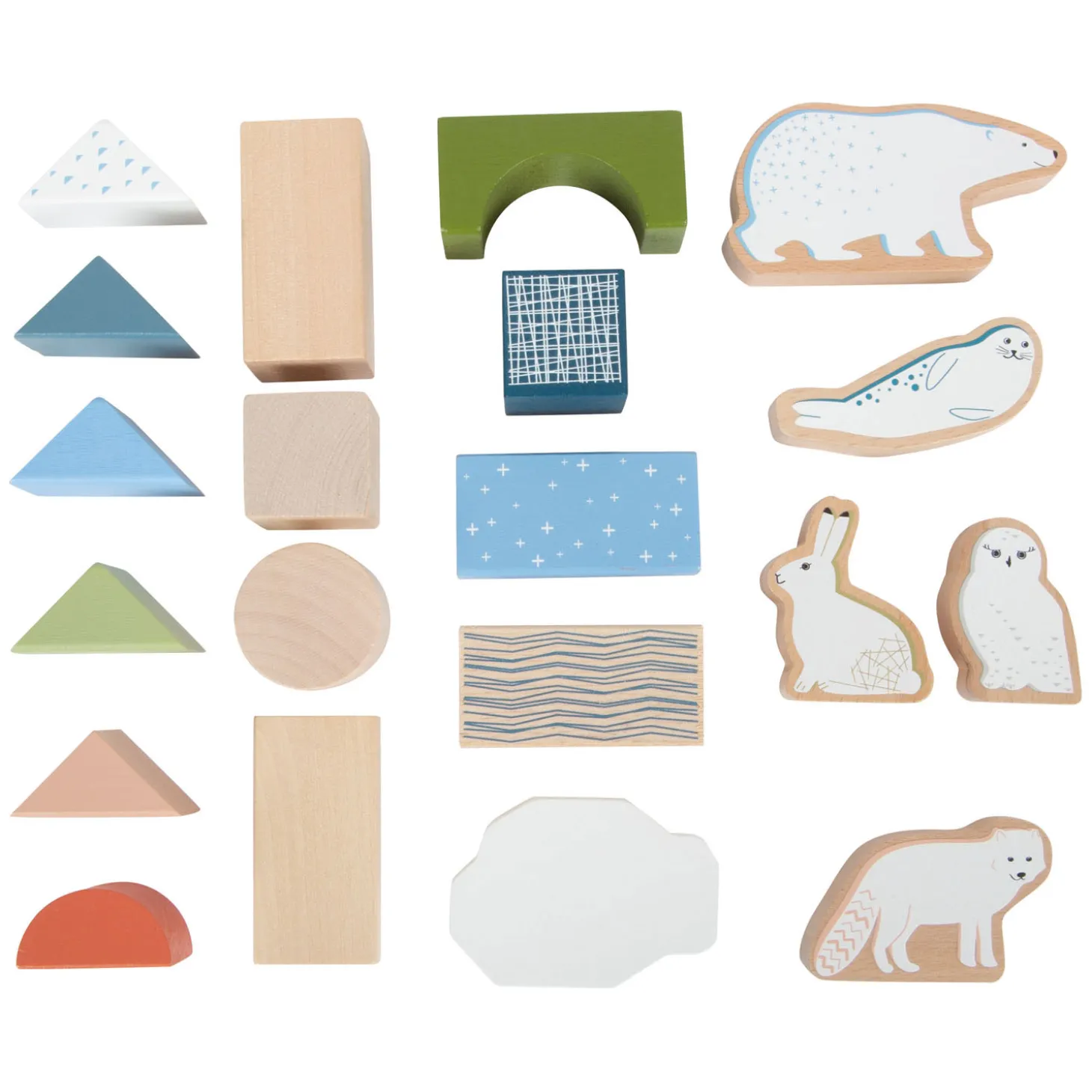 Small Foot - Houten Bouwblokken Arctic, 20dlg.