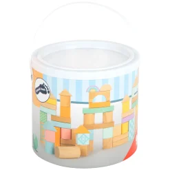 Small Foot - Houten Bouwblokken Pastel, 50dlg.