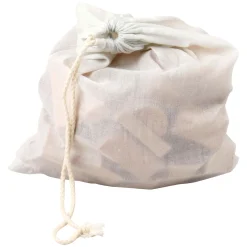 Small Foot - Houten Bouwblokken Natuurlijk in Zak, 50dlg.