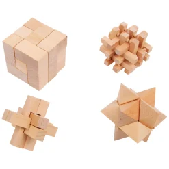 Small Foot - Houten Breinpuzzels, Set van 4