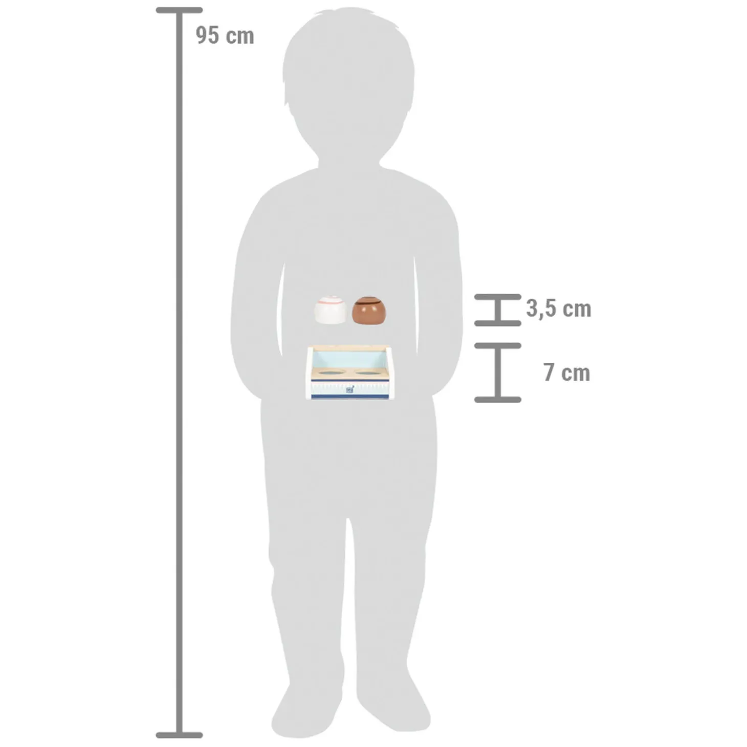 Small Foot - Houten Compacte Ijskraam Fresh, 6dlg.