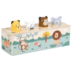 Small Foot - Houten Dansende Dieren met Geluiden Safari FSC