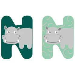 Small Foot - Houten Dieren Kinderletter - N