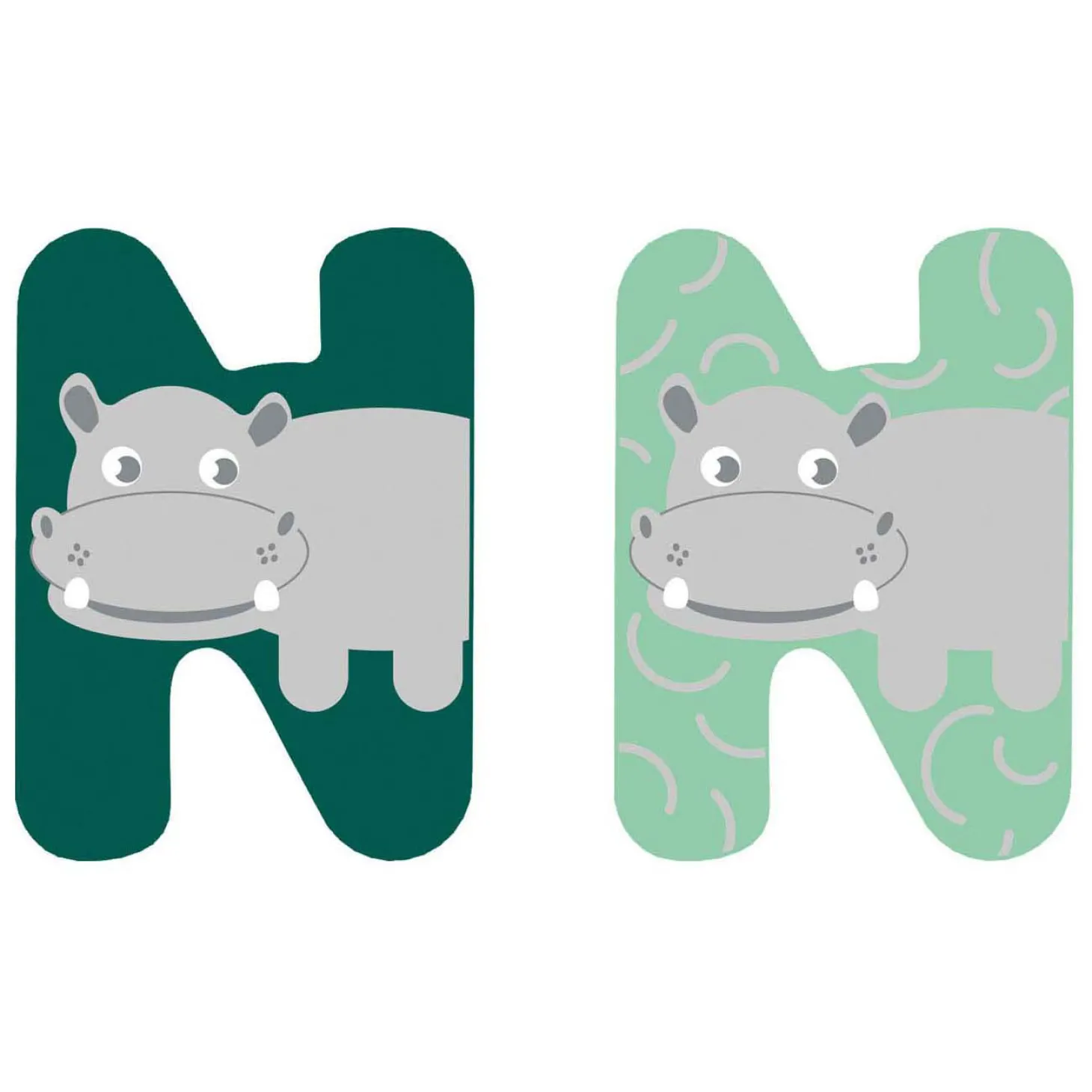 Small Foot - Houten Dieren Kinderletter - N