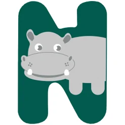 Small Foot - Houten Dieren Kinderletter - N