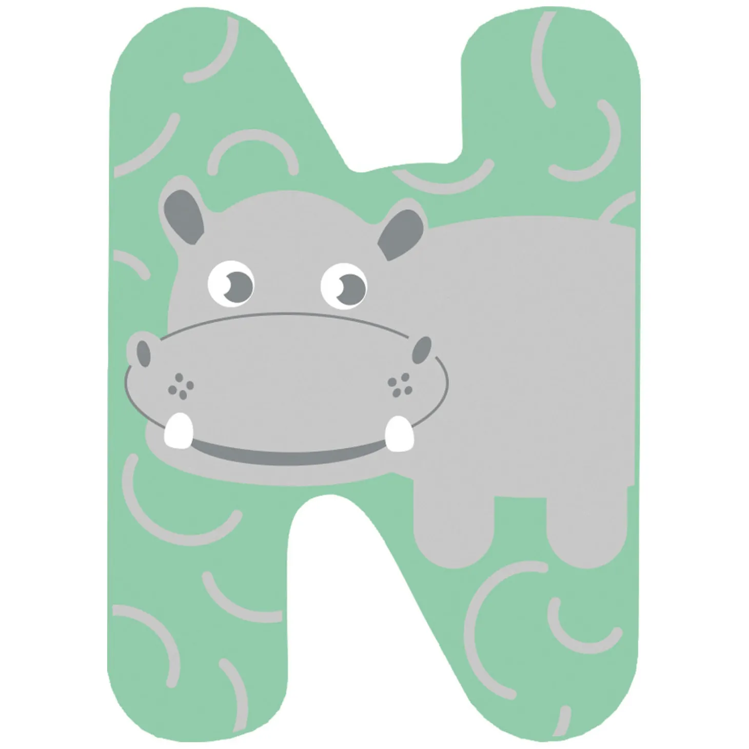 Small Foot - Houten Dieren Kinderletter - N