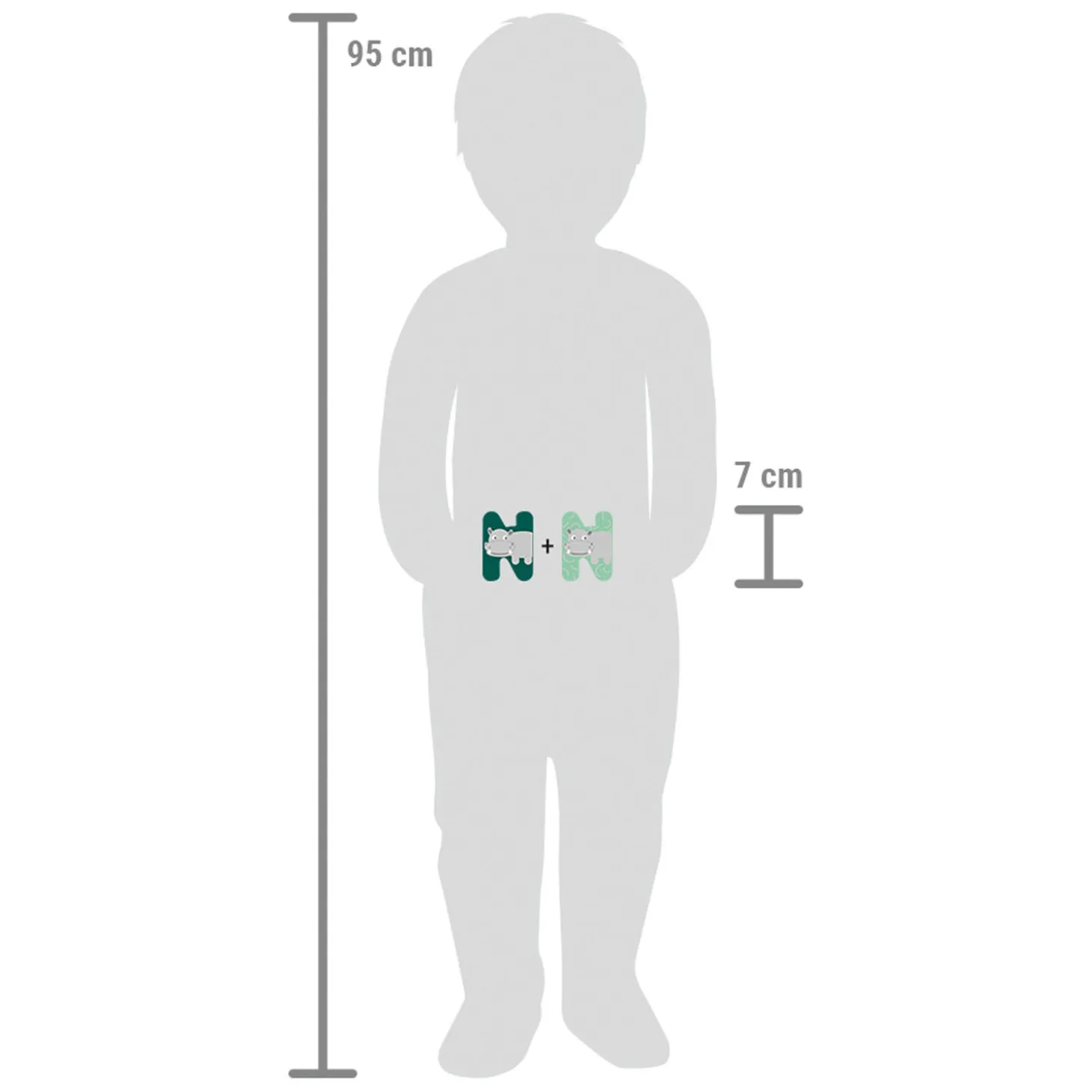 Small Foot - Houten Dieren Kinderletter - N