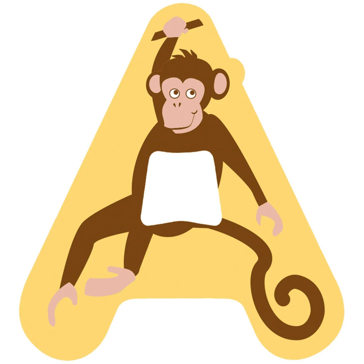 Small Foot - Houten Dieren Kinderletter - A