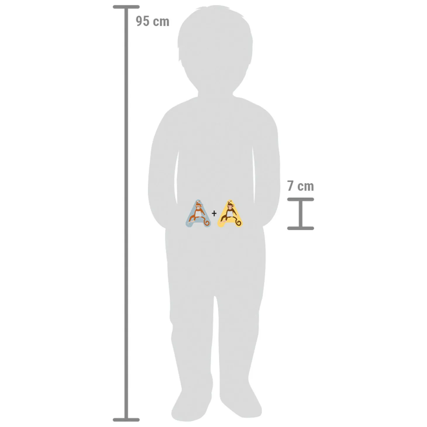 Small Foot - Houten Dieren Kinderletter - A