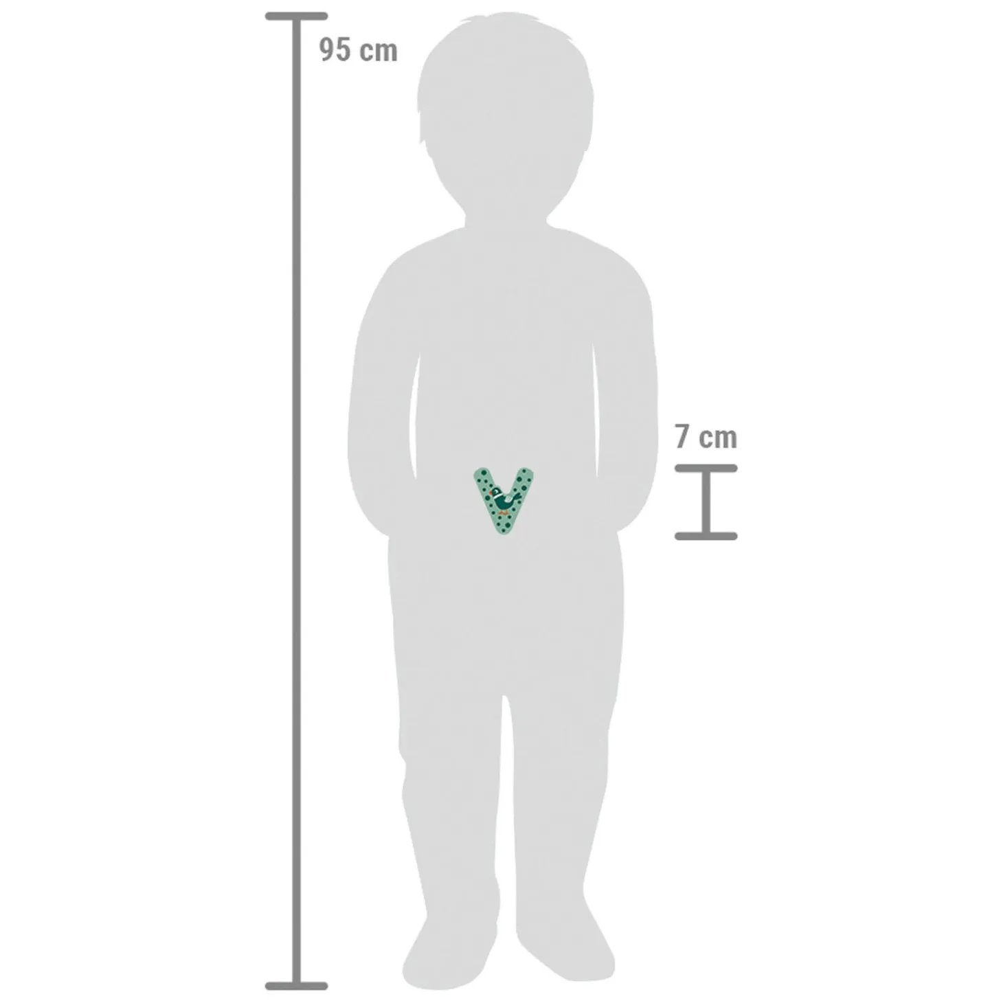 Small Foot - Houten Dieren Kinderletter - V